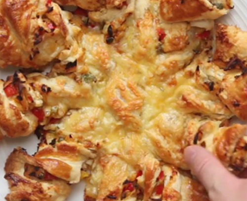 Fajita Chicken Puff Pastry Sundial