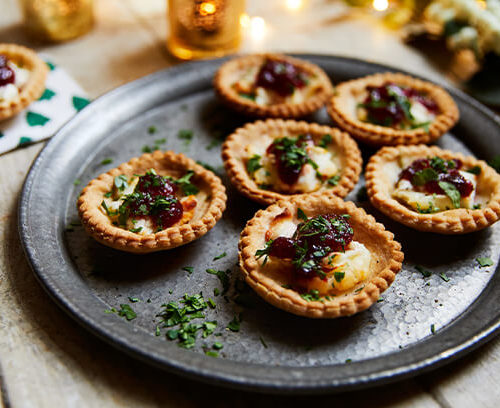 Mini Goats Cheese and Cranberry Tartlets recipe