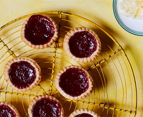 Strawberry & Rhubarb Jam Tarts