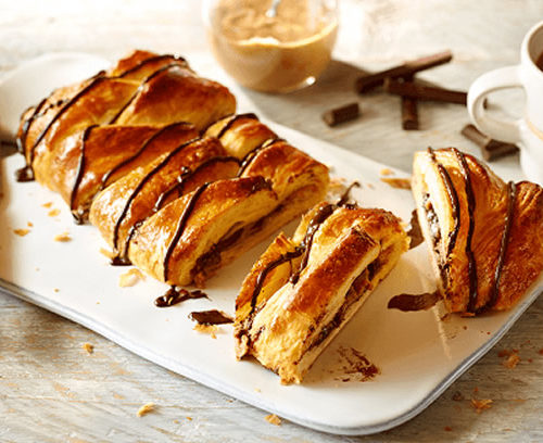 Chocolate and Peanut Butter Plait