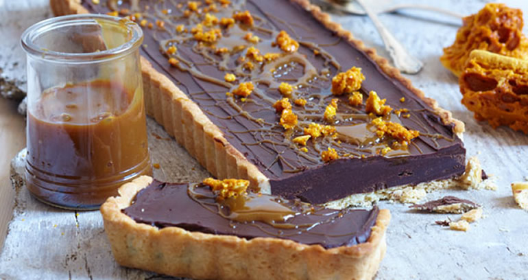 Chocolate & Salted Caramel Tart