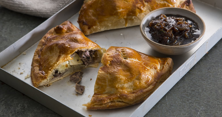 Cornish Pasties with Beer Gravy