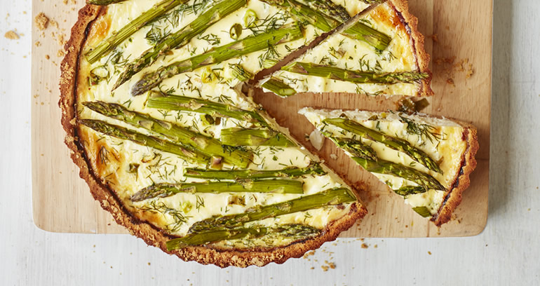 Crab & Asparagus Quiche