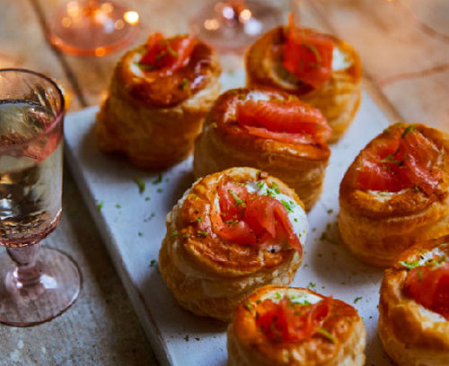 Smoked Salmon with Soured Cream Vol-au-vent