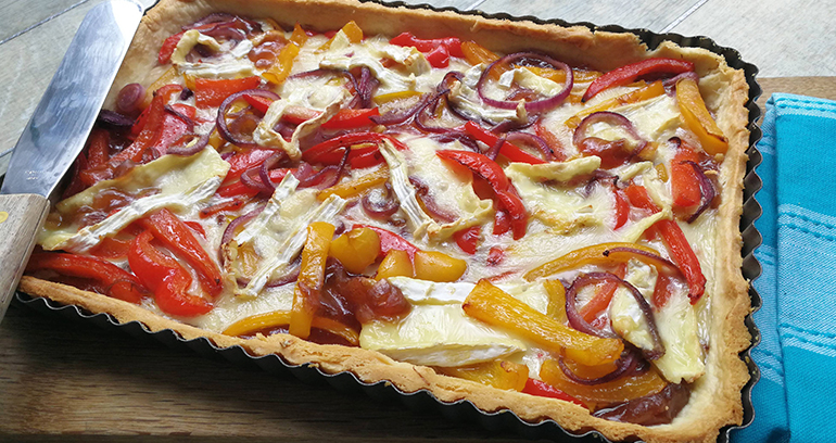 Ben's Pepper and Camembert Tart