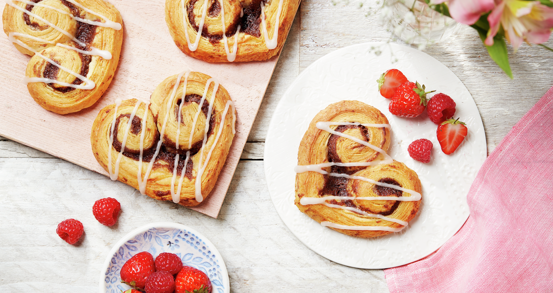 Cinnamon Swirl Hearts ReadyMade Pastry Recipes JusRol