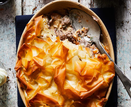 Spiced Lamb & Filo Pie