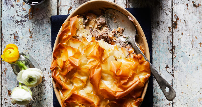 Spiced Lamb & Filo Pie