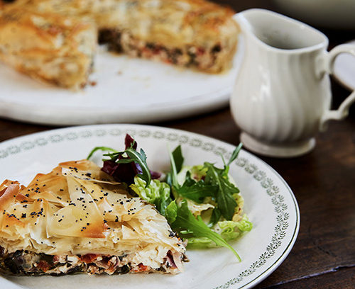 Spinach and Feta Filo Pie