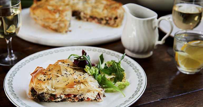 Spinach and Feta Filo Pie