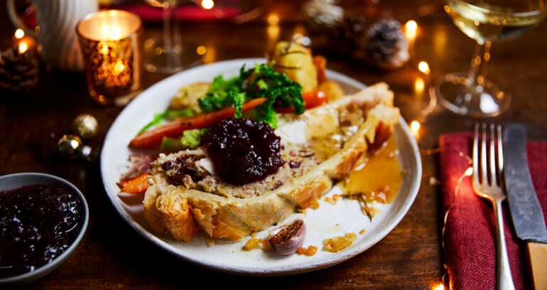 Turkey, Cranberry & Pecan Wellington