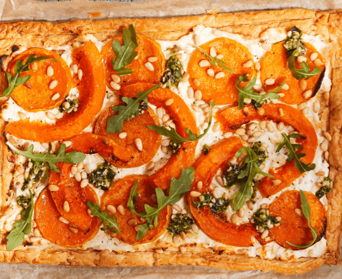 Butternut Squash & Feta Tart