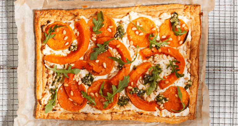 Butternut Squash & Feta Tart