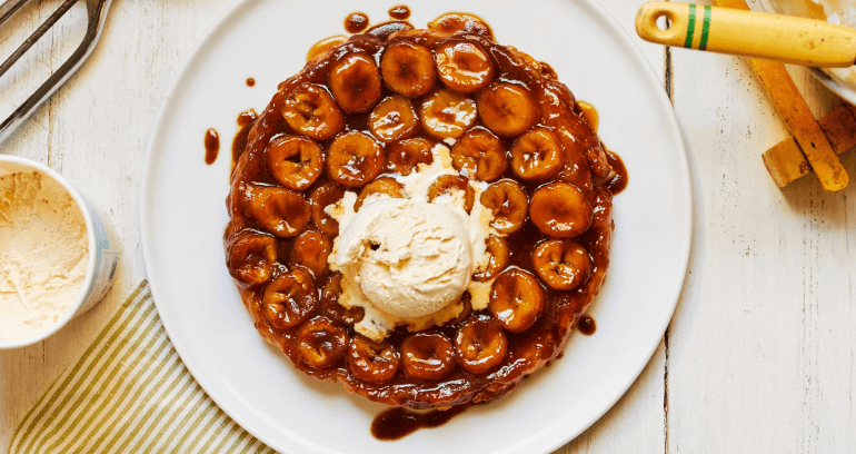 Banana & Salted Caramel Tarte Tatin