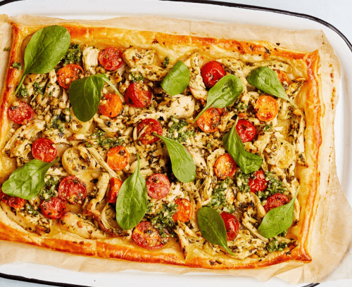 Chicken & Pesto Tart