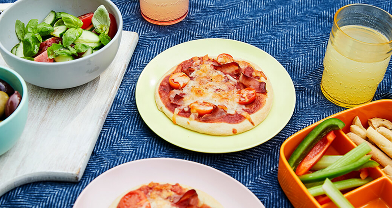 mini sourdough pizzas