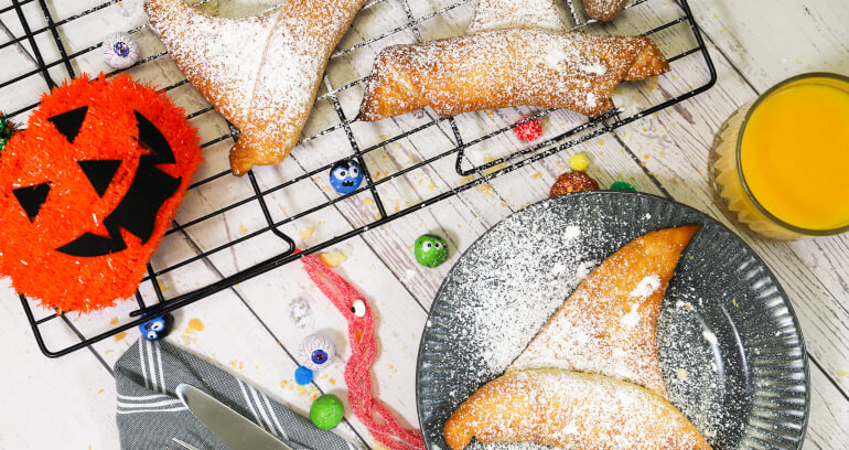 Chocolate Croissant Witch Hats