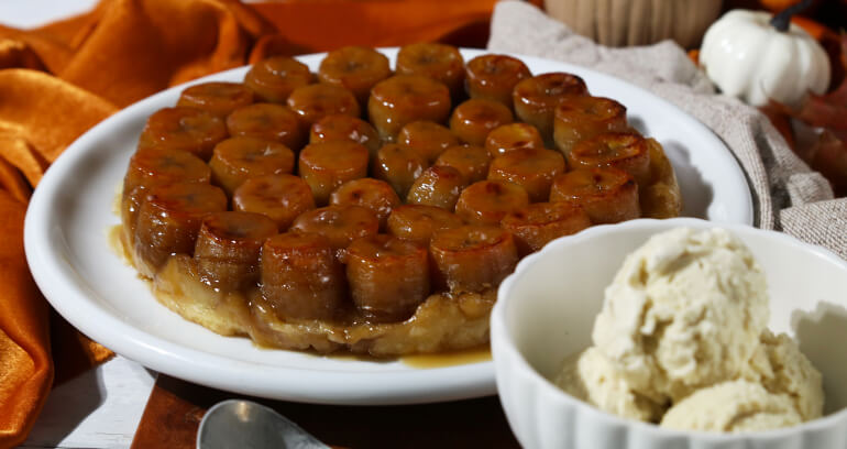 halloween desserts banana tarte tatin