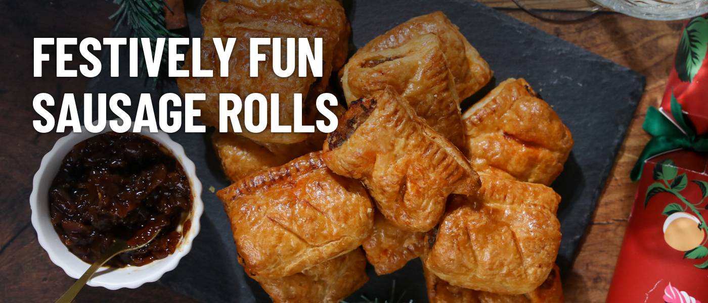 Christmas Sausage Rolls - 1440x600