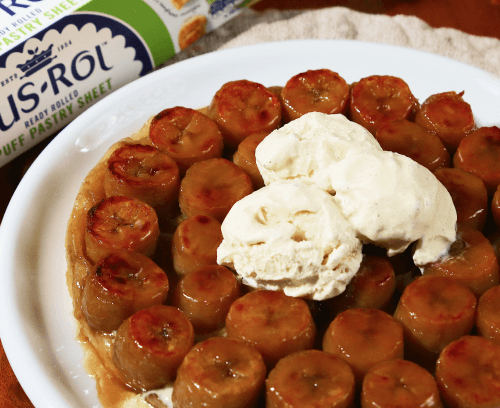 Banana and Salted Caramel Tarte Tatin