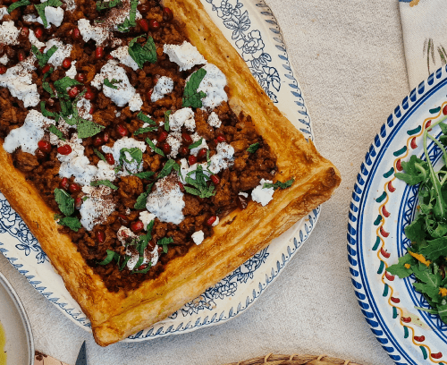 Lamb & fig Tart