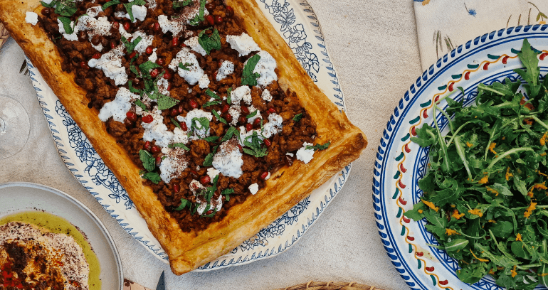 Lamb & fig Tart